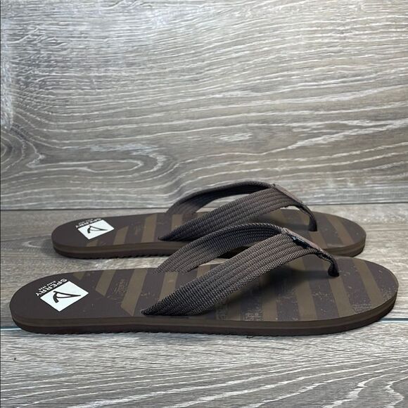 Sperry Top Sider Calypso Big Boy Sz 6M Brown Nylon Thong Sport Flip Flop Sandals - Picture 1 of 10